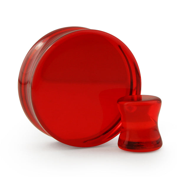 Red Glass Plugs