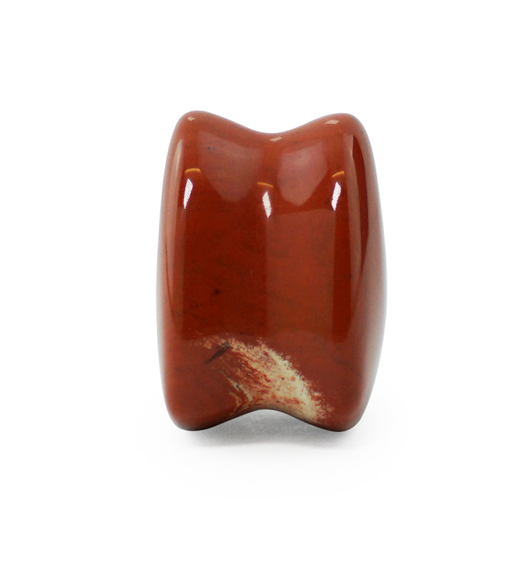 Red Jasper Stone Heart Shape Plugs