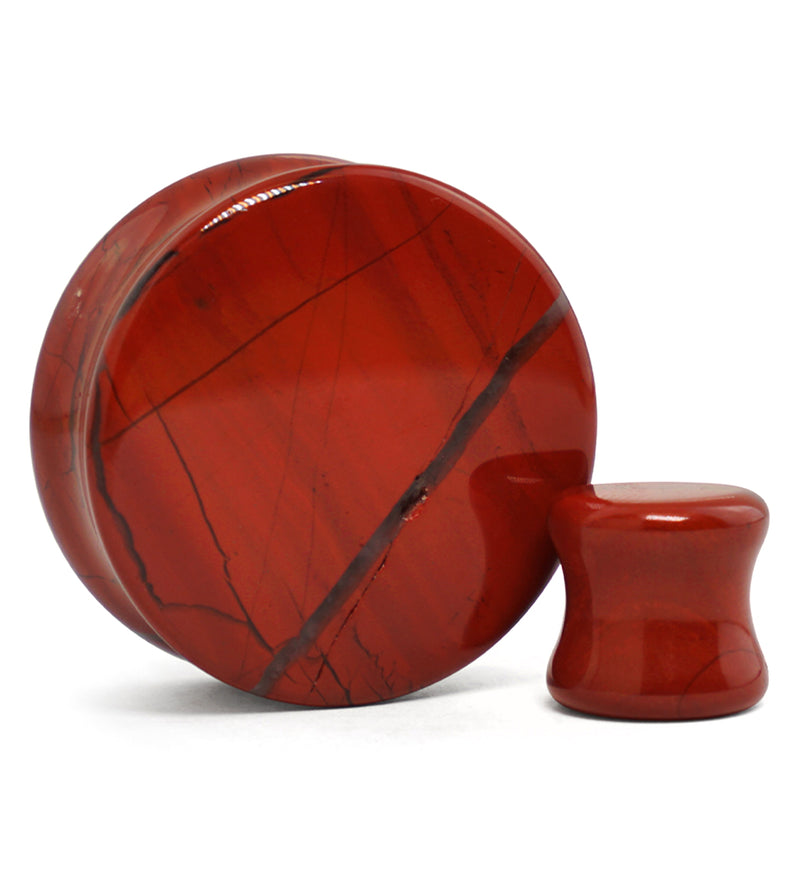 Red Jasper Stone Plugs