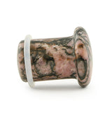 Rhodonite Stone Plugs - Single Flare