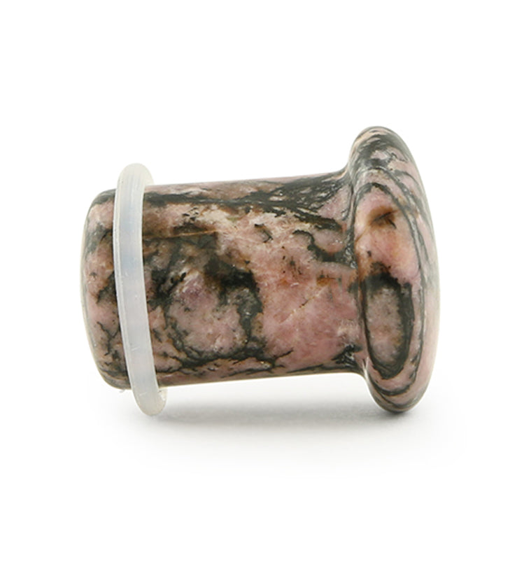 Rhodonite Stone Plugs - Single Flare