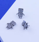 Robot Clear CZ Titanium Threadless Top