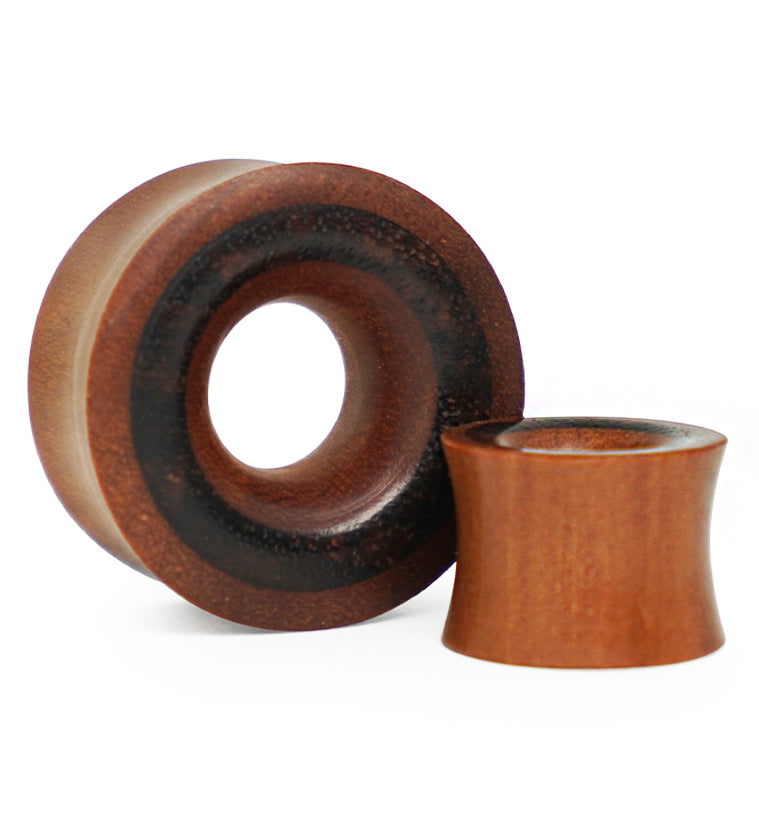 Saba Wood Tunnel Plugs With Sono Wood Inlay