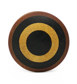 Saba Wood Plugs with Target Arang Wood Inlay