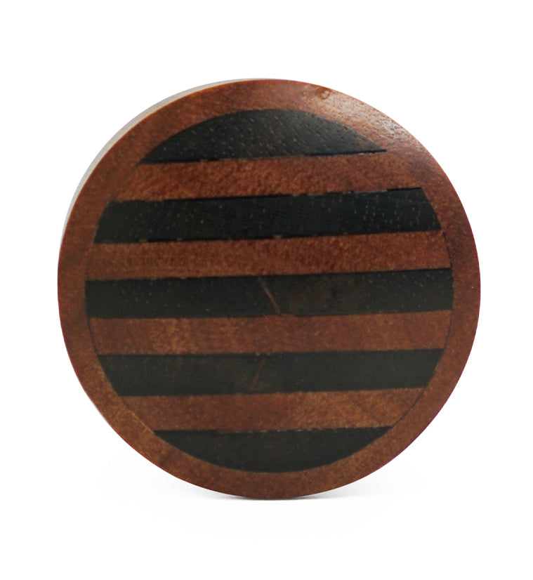 Saba Wooden Plugs With Striped Inlay