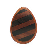 Saba Wooden Teardrop Plugs With Striped Inlay