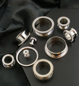 Saw Stainless Steel Ear Tunnels