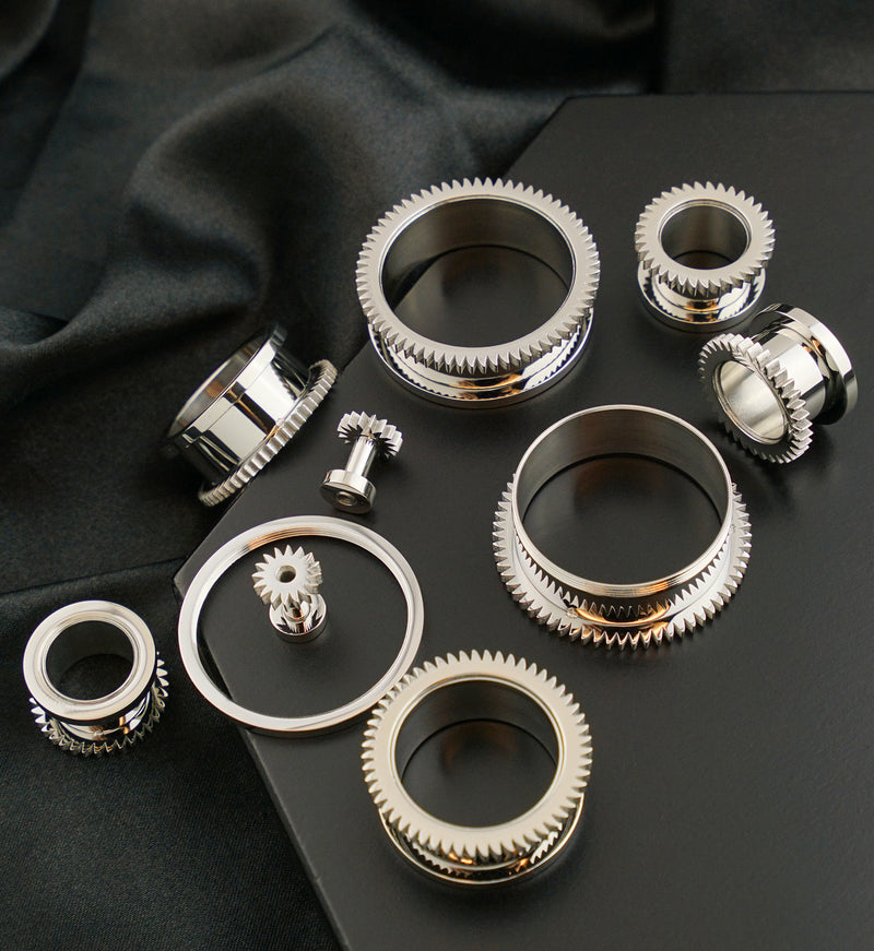 Saw Stainless Steel Ear Tunnels