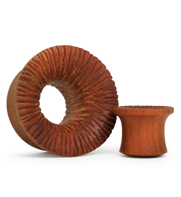 Score Saba Wood Mayan Flare Tunnel Plugs