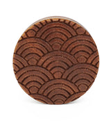 Seigaiha Engraved Saba Wood Plugs