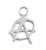 Anarchy Stainless Steel Charm