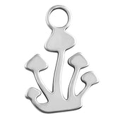 Growing Mushrooms Stainless Steel Charm