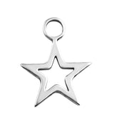 Star Outline Stainless Steel Charm