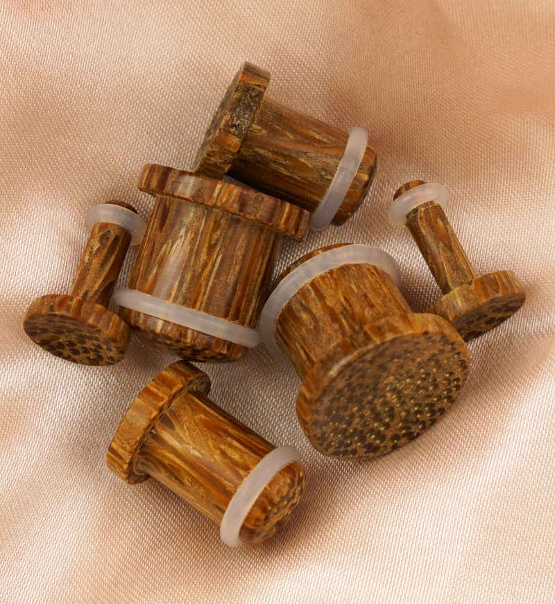 Single Flare Coconut Wood Plugs