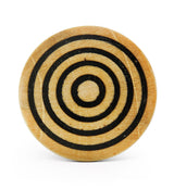 Single Flare Crocodile Wood Plugs with Triple Target Inlay