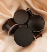 Single Flare Dark Tamarind Wood Plugs