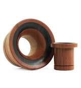 Single Flare Saba Wood Tunnels with Sono Inlay