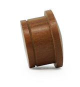 Single Flare Saba Wood Plugs with Coconut & Areng Inlay