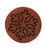 Snowflake Engraved Wood Plugs