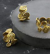 Spiral Wave Brass Ring