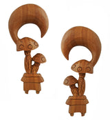 Spotted Mushroom Saba Wood Ear Hangers