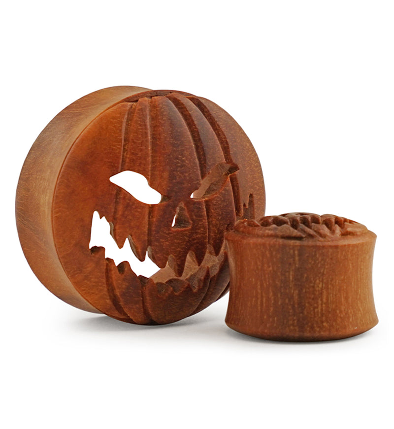 Stingy Jack Pumpkin Saba Wood Plugs