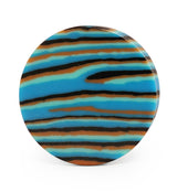 Striped Blue Agate Stone Plugs