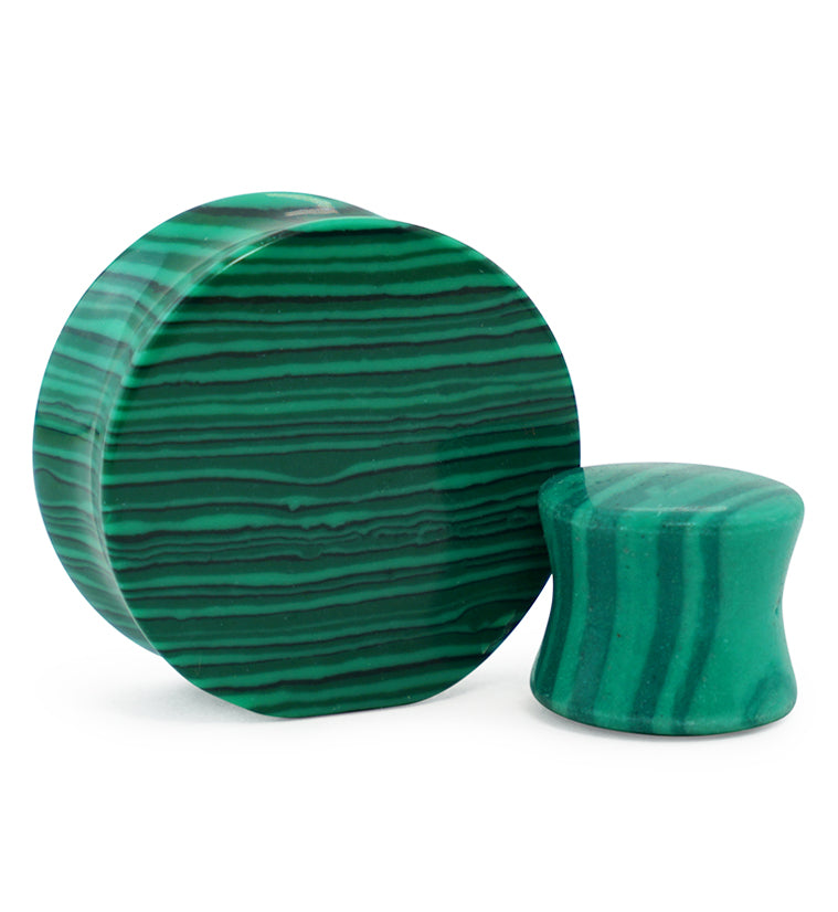 Synthetic Malachite Stone Plugs