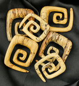 Tamarind Wood Square Spirals