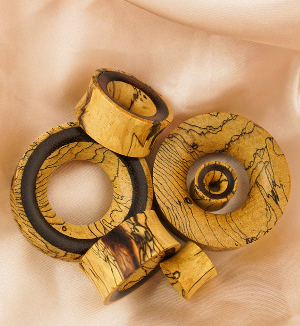 Tamarind Wood Tunnel Plugs With Sono Wood Inlay