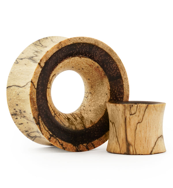 Tamarind Wood Tunnel Plugs With Sono Wood Inlay