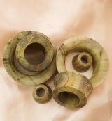 Waru Wood Mayan Flare Tunnel Plugs