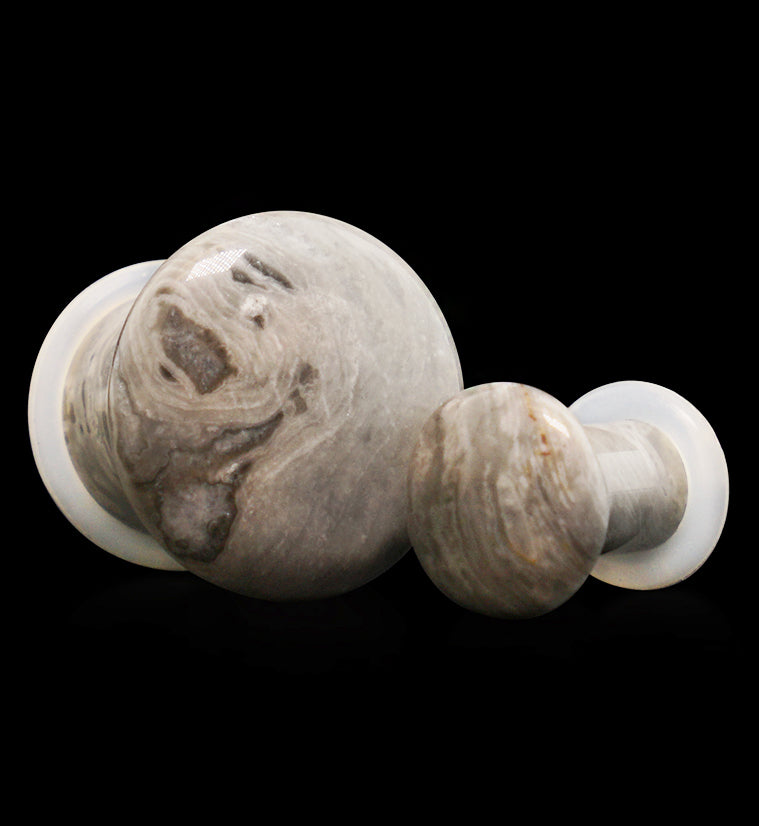 Wave Jasper Stone  Plugs - Single Flare