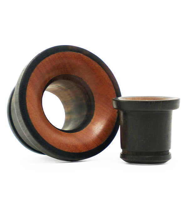 Single Flare Sono Wood Tunnels with Saba Inlay