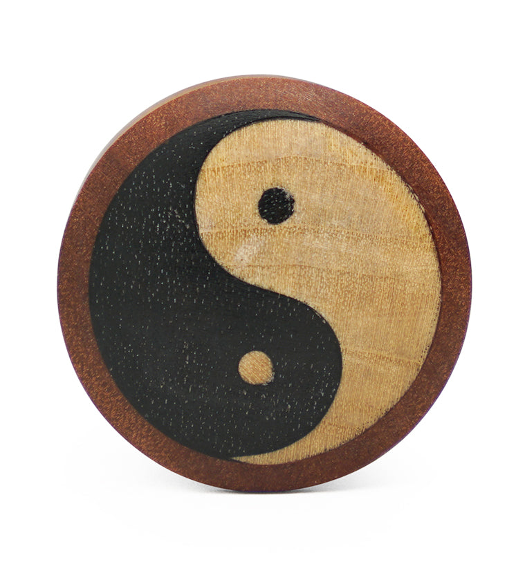 Wooden Plugs with Yin Yang Inlay