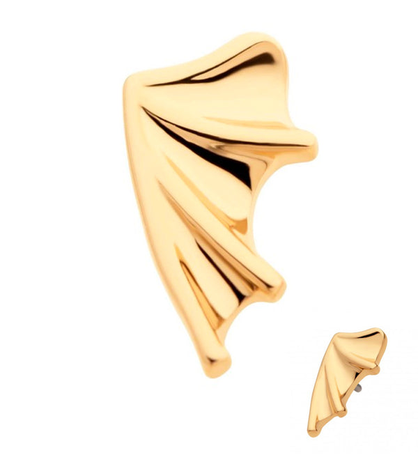 14kt Gold Bat Wing Threadless Top (Left Ear