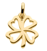 14kt Gold Clover Dangle Charm