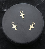 14kt Gold Cross Charm