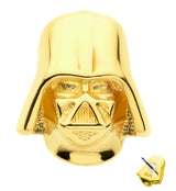 14kt Gold Darth Vader Threadless Top