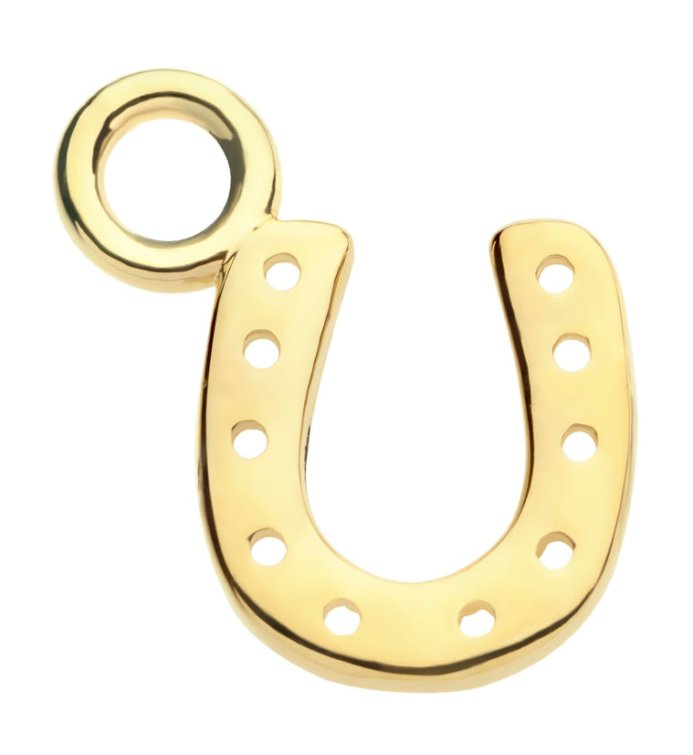 14kt Gold Horseshoe Charm