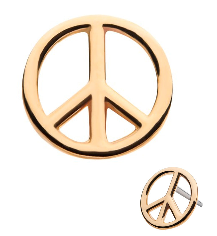 14kt Gold Peace Threadless Top