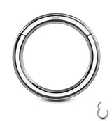 14kt White Gold Hinged Segment Ring