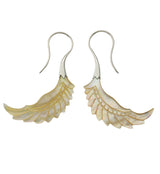 18G Pinion White Brass MOP Hangers / Earrings