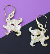 18G Opulent Brass MOP Hangers / Earrings