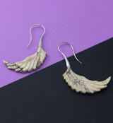 18G Pinion White Brass Tamarind Wood Hangers / Earrings