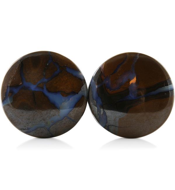 Boulder Opal Plugs 1 Inch (25mm) Version 2