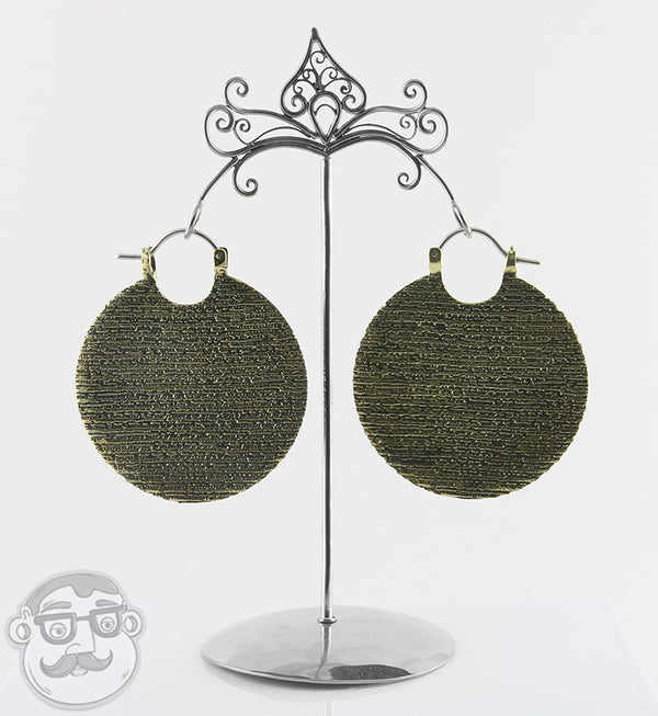 Static Brass Earrings - Weights