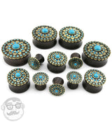 Golden Osiris Ebony Wood Plugs