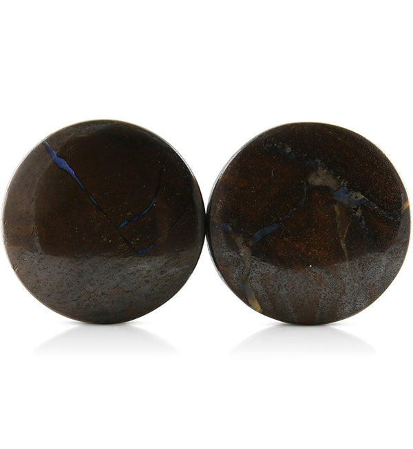 Boulder Opal Plugs 1 Inch (25mm) Version 3