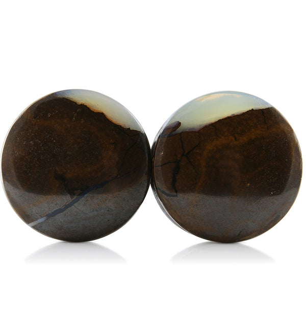 Boulder Opal Plugs 1 Inch (25mm) Version 4